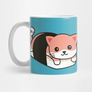 Cute Sushi Cat Roll Drawing Mug